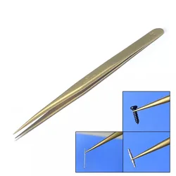 GYC Watch  Repair Tools Anti-slip Fastening Sharp-Nosed Bronze Tweezers Are Superior to Brass Tweezers.