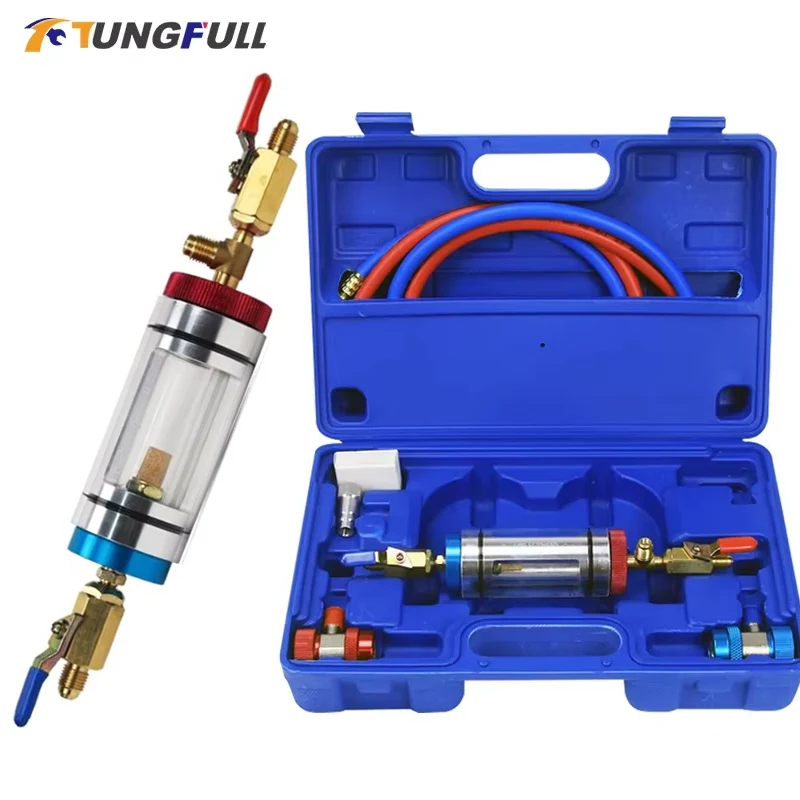 

Automotive Air Conditioning Refrigerant Oil Analyzer Compressor Oil Filter for Air Conditioning System Oil Filter Test Tool