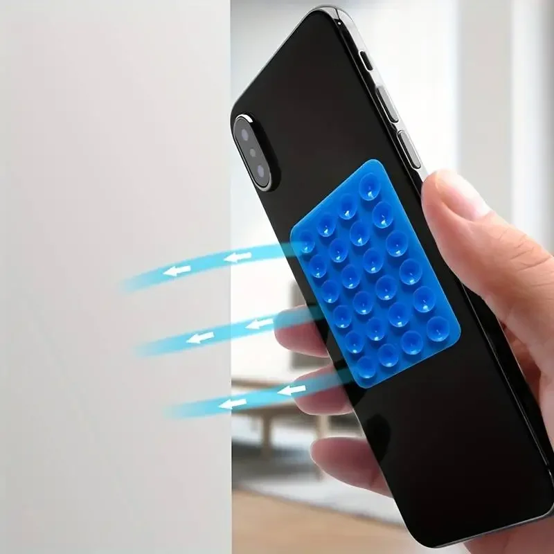 Silicone Suction Cup Phone Holder Double Side For iPhone Mobile Phone Fixture Suction Cup Backed Rubber Sucker Pad For Fixing