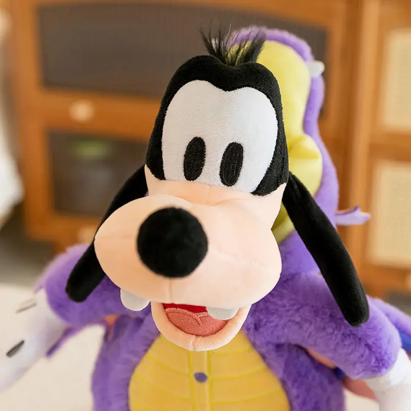 Disney-peluche de dibujos animados de Mickey Goofy para niños, lindo juguete de Halloween, adorno de almohada de travestismo, muñeca de dinosaurio personalizada