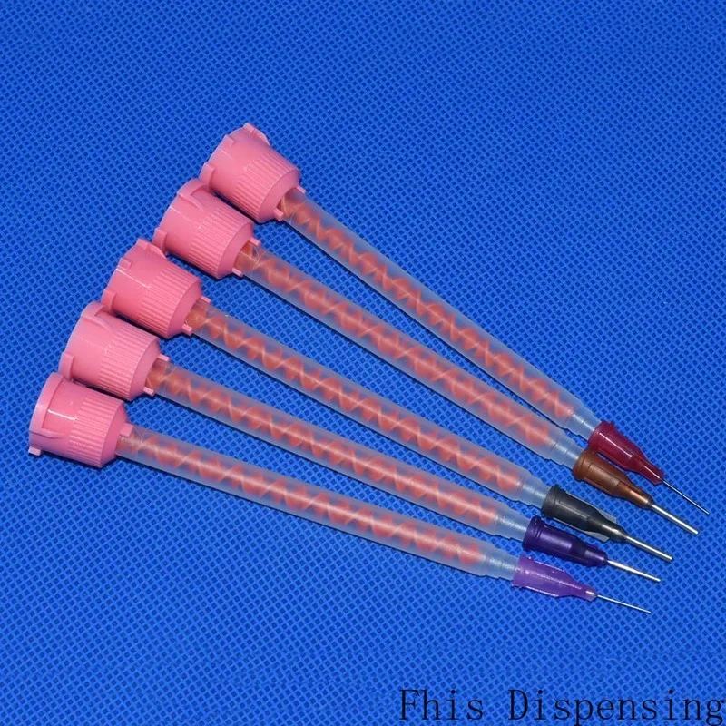 Static Mixing Nozzle Applicator 500pcs for AB Glue 10:1 Ratio Epoxy Adhesive Gun Dispenser