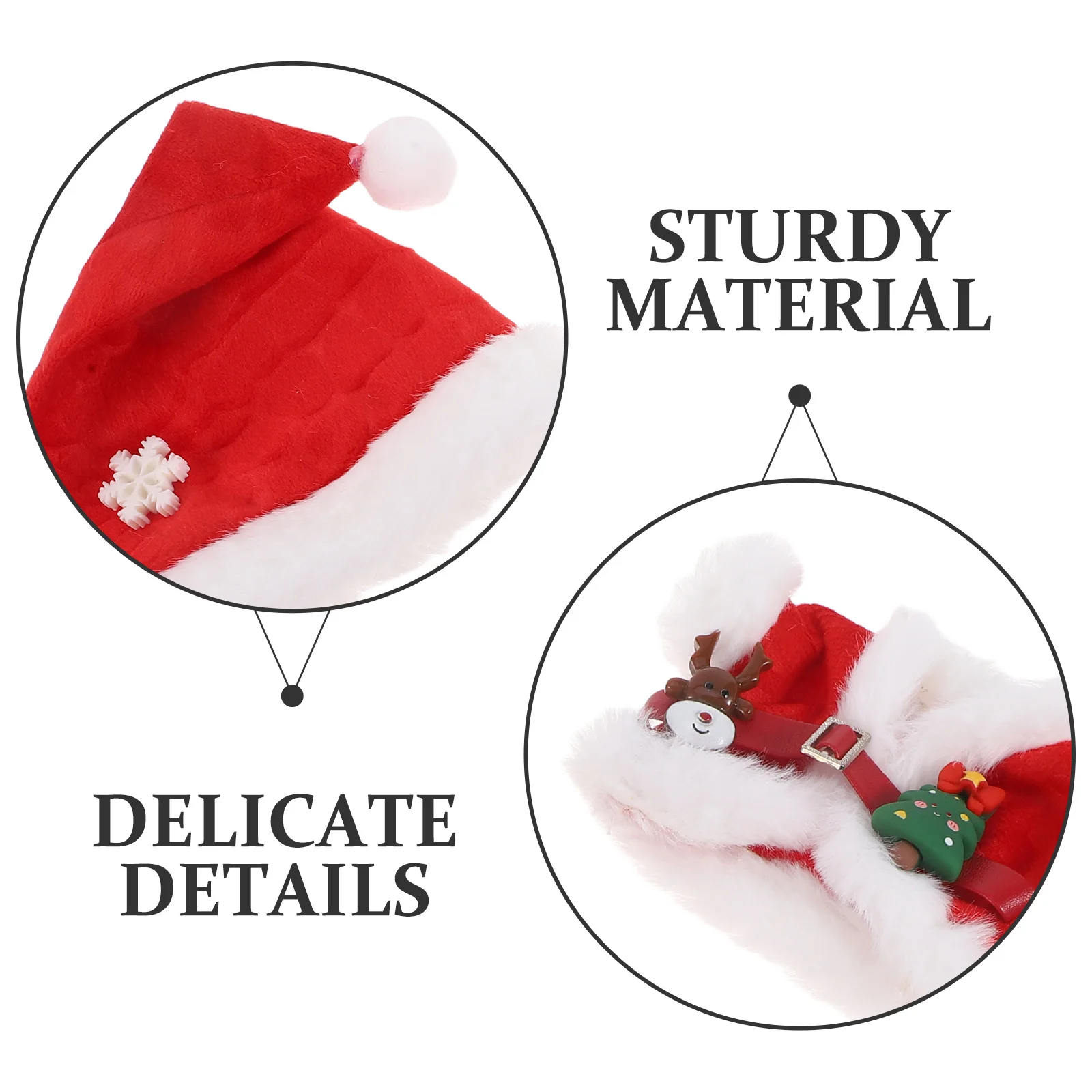 ラビュブ1、2、3用サンタ衣装1セット、赤と緑のクリスマスドレス、ニットトップハット、パンツ、ホリデーコスチュームプレイアクセサリー