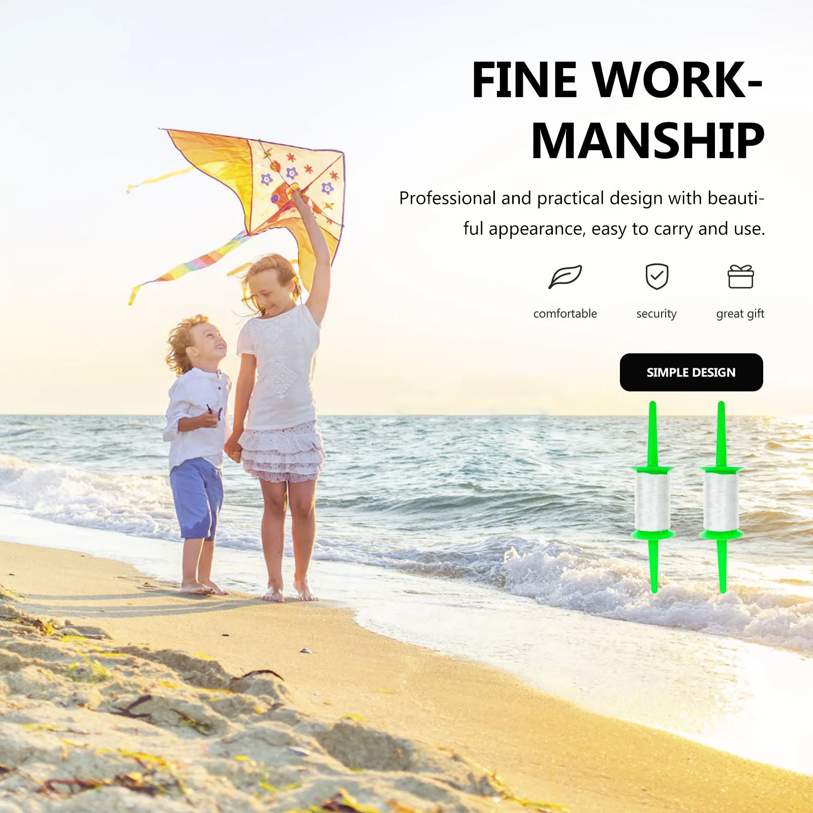 2 szt. Profesjonalna szpula do latawców, łatwa w użyciu, lekka, przenośna szpula do latawców, akcesoria do sznurka.