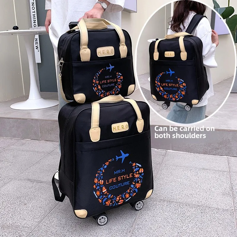 

Universal wheel travel bag Lightweight travel travel multi-functional boarding luggage bag portable pull rod bag