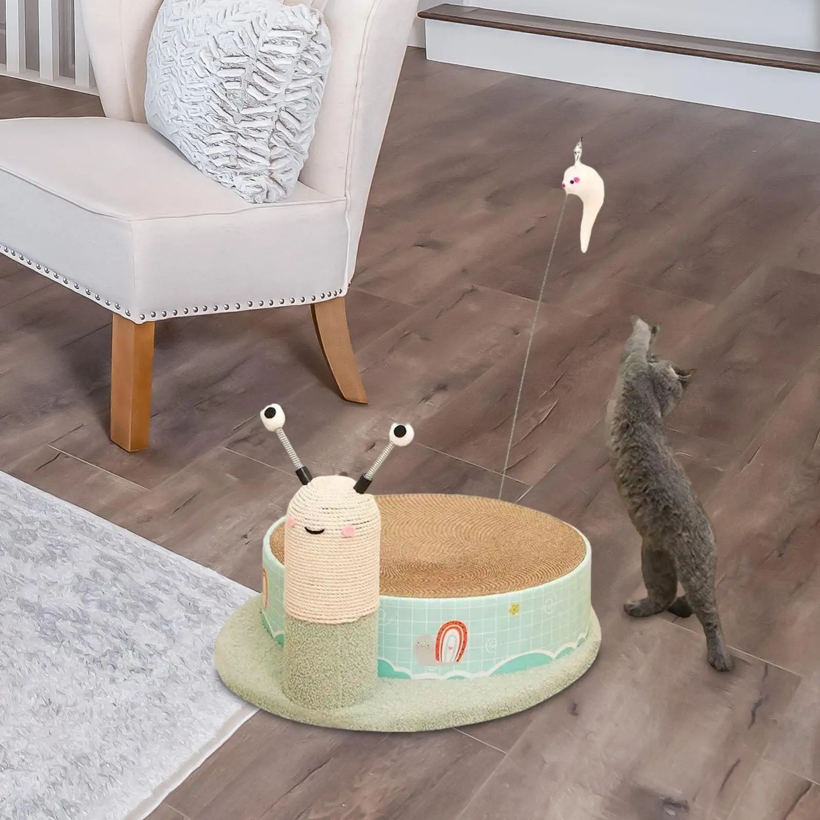 

Когтеточка для кошек, когтеточка, удобная интерактивная игрушка, милый сизаль для домашних кошек, котят, котят