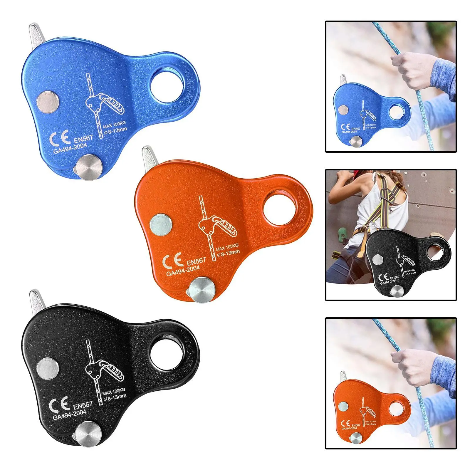 Tree Climbing Rope Grab Fall Arrester Belay Lanyard Grab Protection for