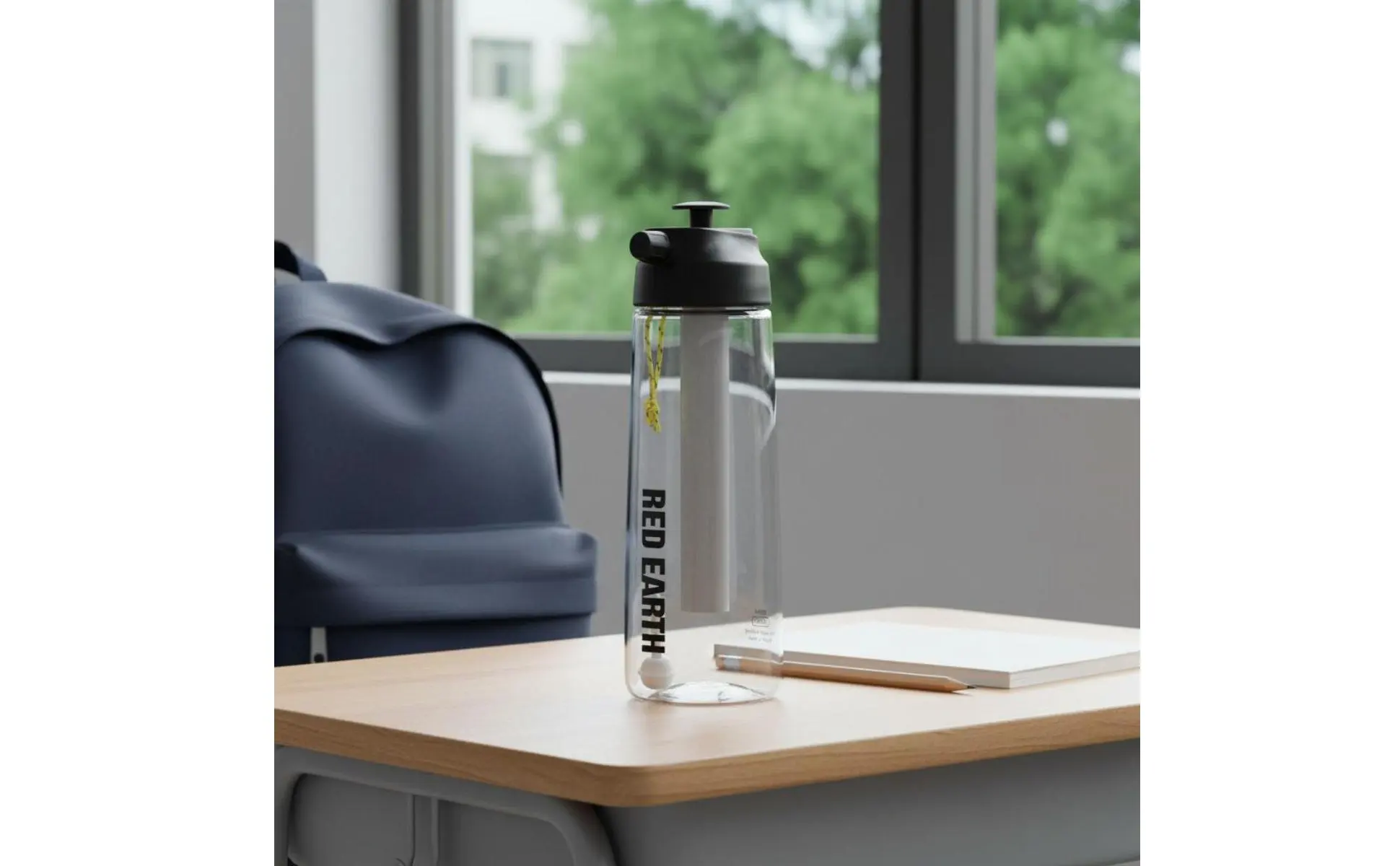 Sports Spray Bottle Large Capacity Spray Water Bottle Outdoor Gear 2-in-1 Carry Loop for Children, Cycling