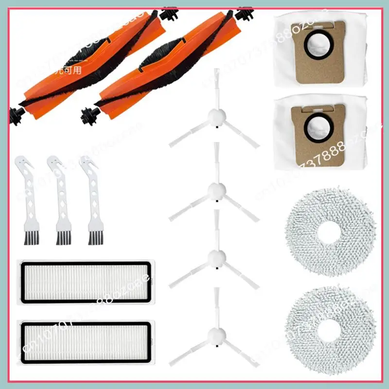 A26p para xiaomi robô aspirador de pó x20 + x10 + x10 plus principal escova lateral filtro pano saco pó substituição pacote escova