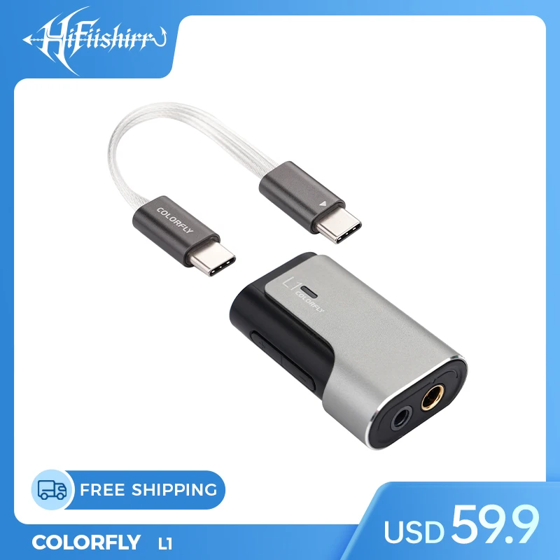 

Colorfly L1 Portabl Earphone Amplifier DAC PCM 32bit/768kHz USB Input 3.5mm/4.4mm Balanced Output for Audiophiles