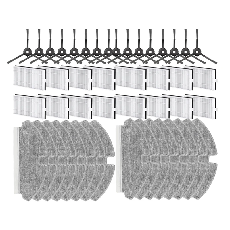 

A13R-For Dreame Mova M1 / Trouver M1 Robot Vacuum Cleaner Spare Parts Side Brush Hepa Filter Mop Cloth Accessories