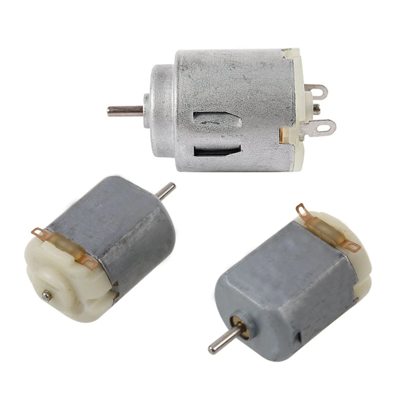 Retail 2Pcs Mini 2 Pin Magnetic Motor 19000RPM DC 3-6V For RC Model Aircraft & 1X DC 3V-6V 16500RPM Output Speed Micro-Motor