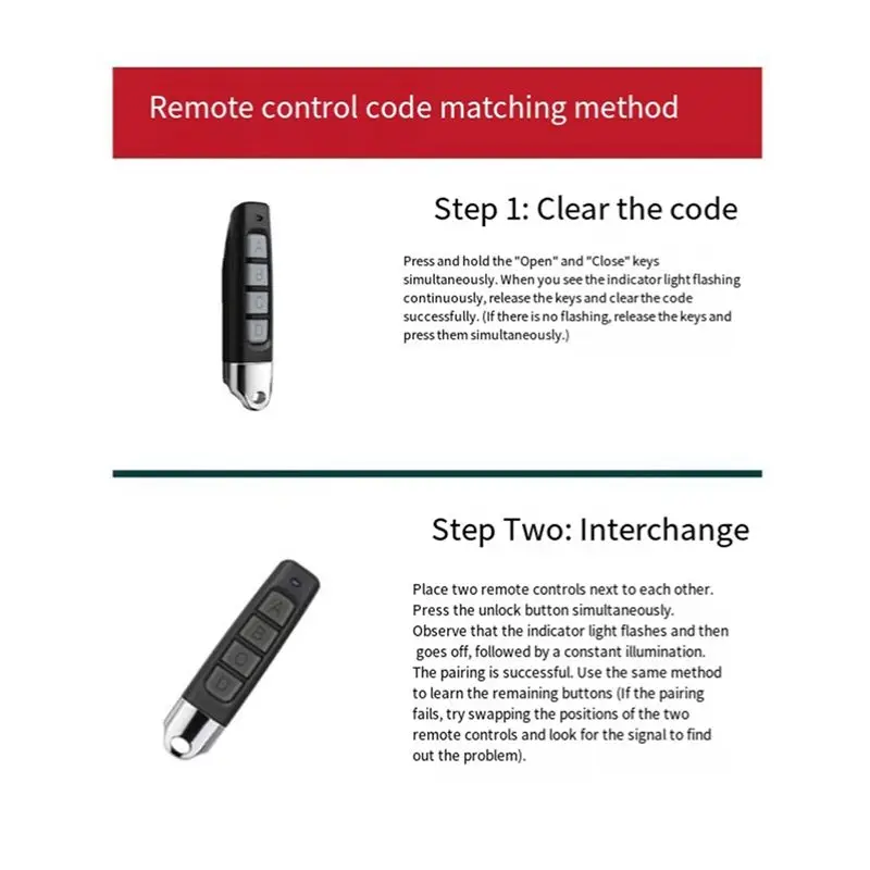B48A 3X 433Mhz RF التحكم عن بعد المدمجة اللاسلكية الناسخ لأبواب المرآب أنظمة البوابات التوافق العالمي أ