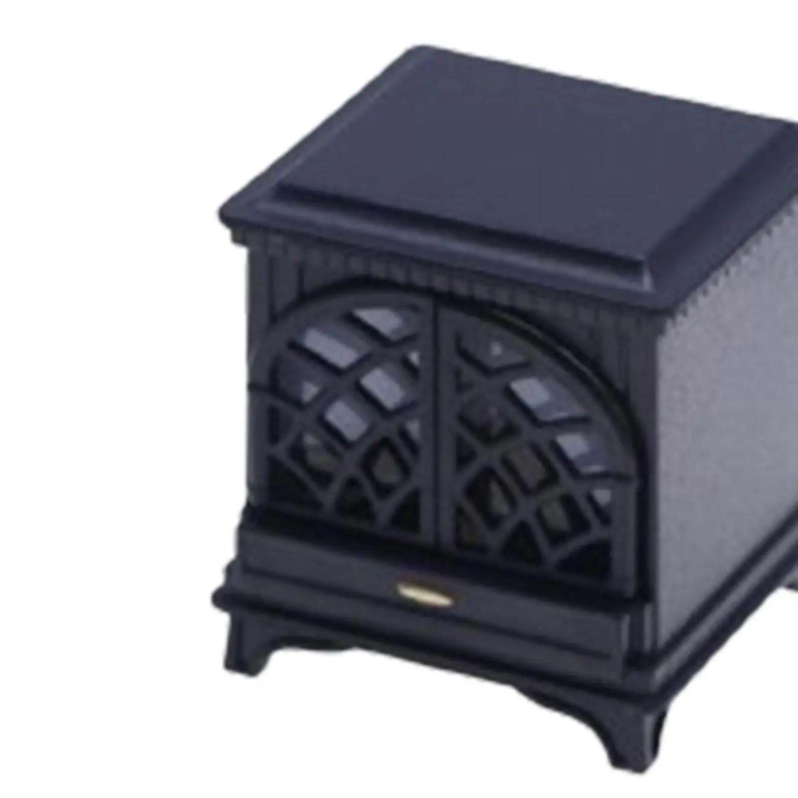 1:12 Dollhouse Fireplace with LED Light Mini Fireplace for Dollhouse Diorama