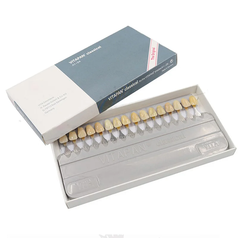 Denspay Dental Equipment Teeth Whiting Porcelain VITA Pan Classical 16 Colors Guide Vita Tooth Model Colorimetric Plate Model