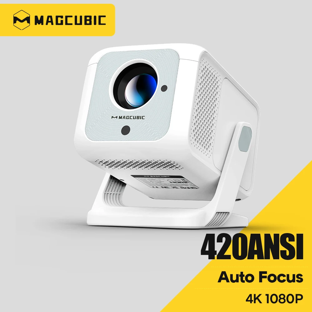 Magcubic Auto Focus HY310-X 420ANSI جهاز عرض محمول 4K WiFi 6 Android 11 جهاز عرض يدعم Full HD 1080P سينما منزلية خارجية