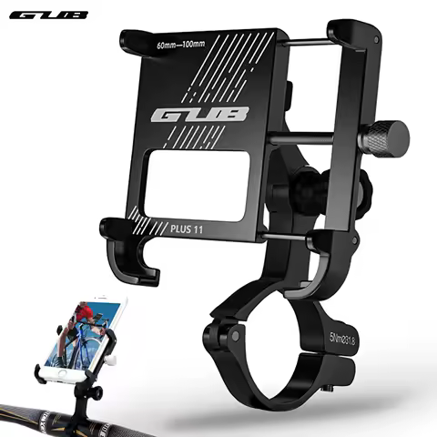 GUB Plus 11 Aluminum Motorcycle Bike Phone Holder 360&deg; Rotation Adjustable for 4-7 Inch Phone Bicycle Handlebar Phone Mount