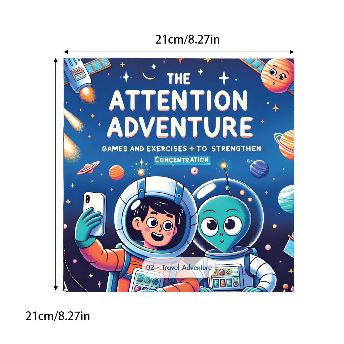5PCS The Attention Adventure Books for Kids – Fun Games & Exercises to Strengthen Focus and Concentration Skills