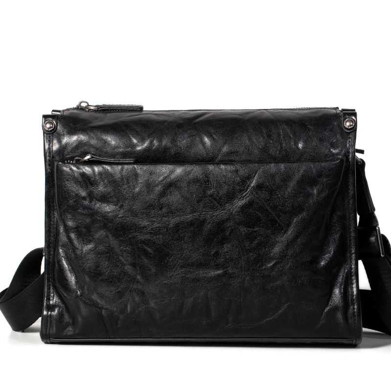 حقيبة كروس جلدية كاجوال للرجال طبقة علوية من جلد البقر محمولة بسعة كبيرة حقيبة كتف مفردة للأعمال والترفيه جديدة 가방шока #2