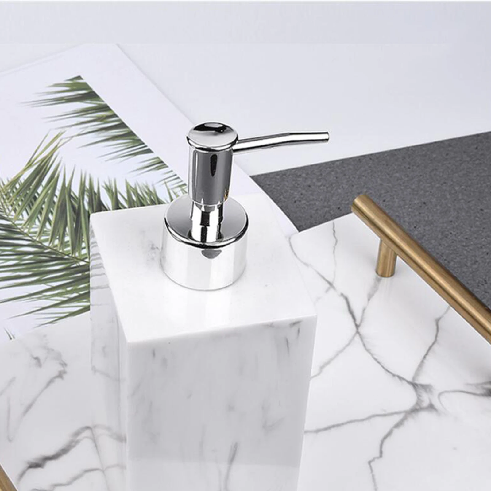 Bathroom Accessories Set Cup Soap Dish Toothbrush Holder Tissue Box Nordic Natural Resin Dispenser Bottle Bath for Bathroom
