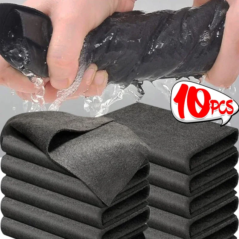 1/3/5/10Pcs Magic Cleaning Cloths Reusable Microfiber Washing Rags Microfiber Glass Clean Towel Washable Lint-free Cleaning Rags