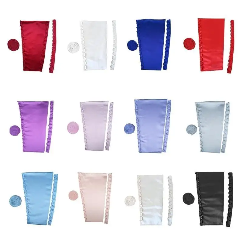 

39BB Bridal Gowns Corset Back Kits with 4Meter Satined Tie Shield Cloth for Wedding Dress Zipper Replacement Dress Laceup Set