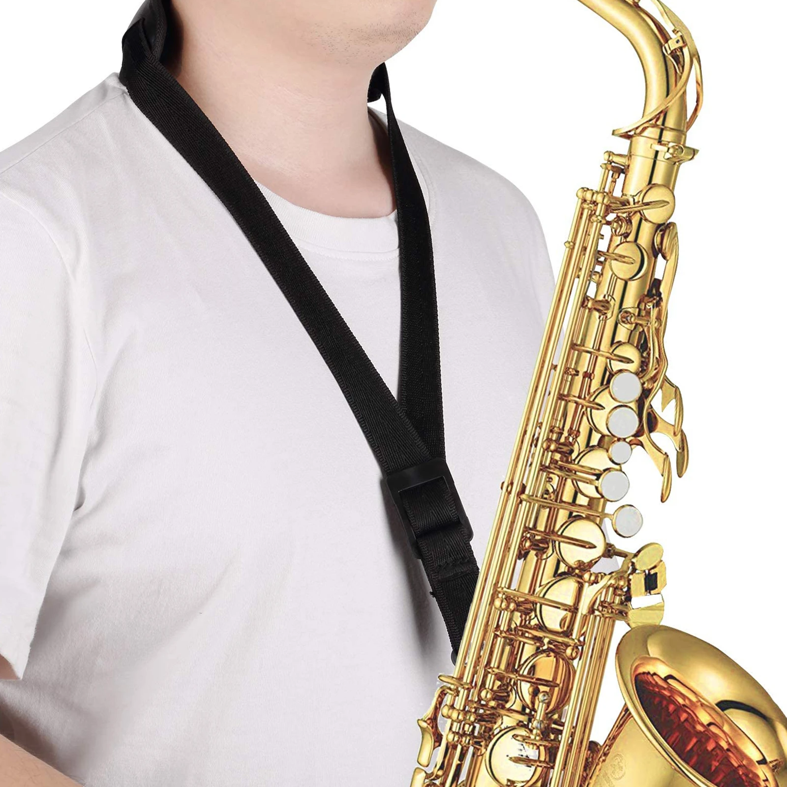 

Adjustable Sax Belt Saxophone Strap Harness Musical Instrument Accessories Student