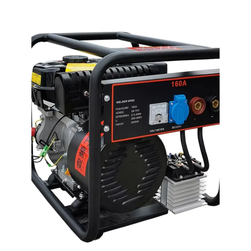Outdoor Portable Mobile Welding Machine Generator Diesel Welder Engine G-asoline Motor Dual-Use Generator and Welding Machine