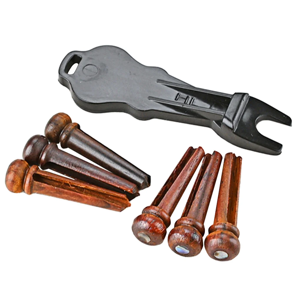 

1Set Guitar Bridge Pins Pegs Fine Workmanship Smooth No Burr Safe to Use Guitar Part Fixing Pin Pegs Tuning Pin