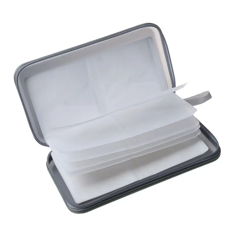 4X 80 Disc Album CD DVD Carry Cover Case Wallet Storage Holder Bag Hard Box - Silver