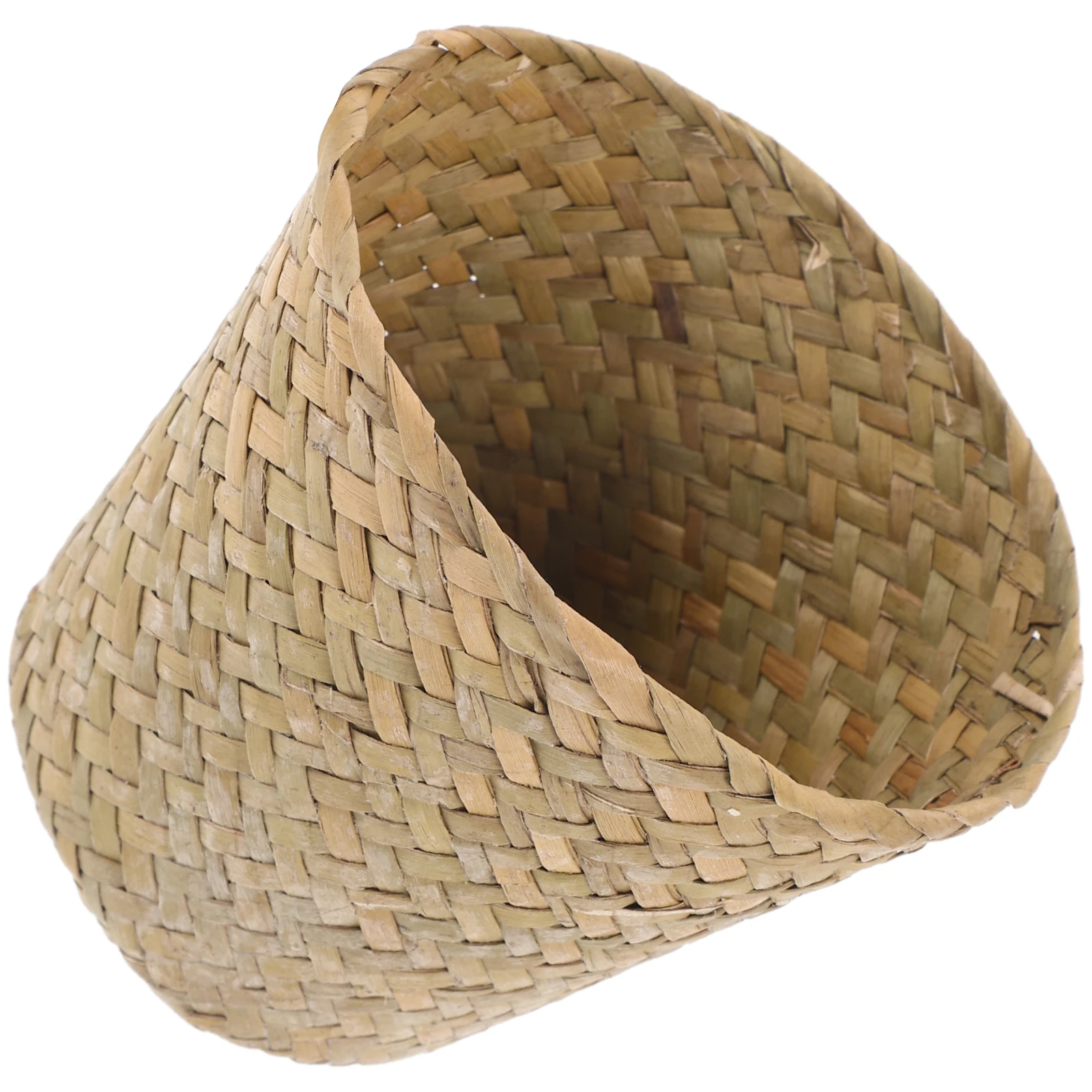 

Trash Can Grass Hamper For Home Organizing Storage Sundries Mini Hamper Basket Laundry Straw Basket