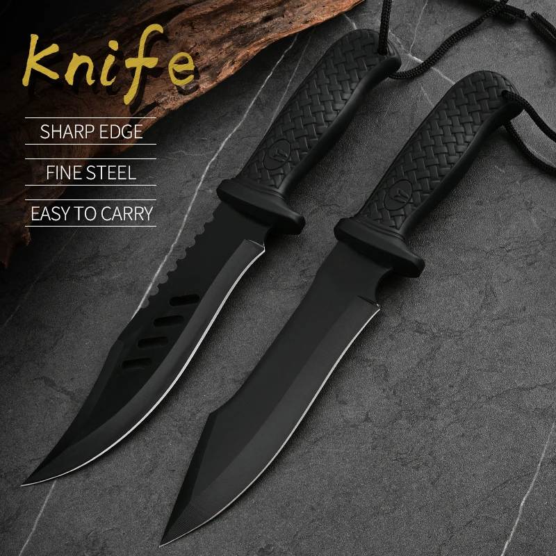 Outdoor Camping Straight Knife Portable High Hardness Knife Outdoor Straight Knife Portable Knife