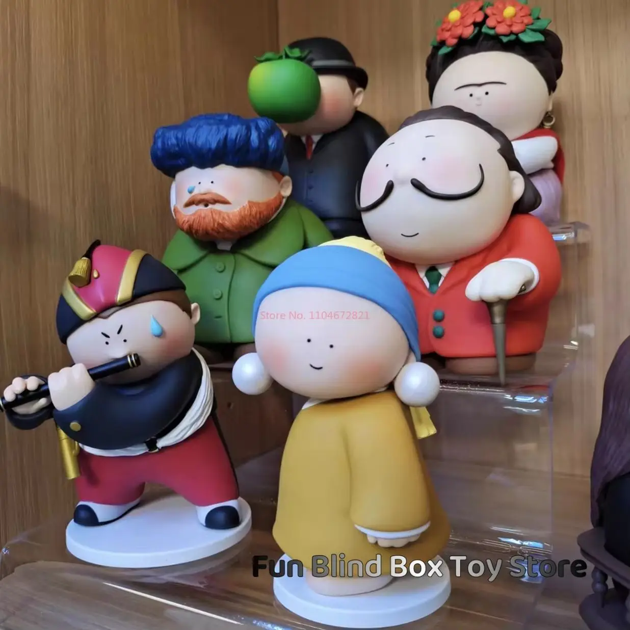 Blind Box The Great Artist Series Cartoon Peripheral Figures Model Garage Kit Dolls Creative Desktop Decorative Children'S  Gift