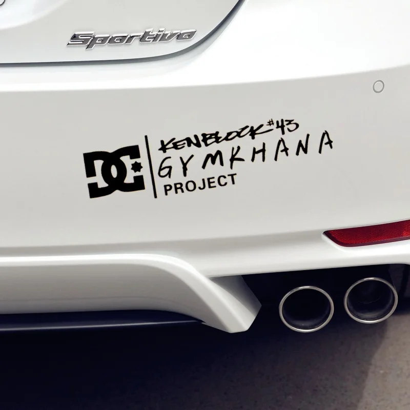 Car Stickers DC Ken Block 43 GYMKHANA Project Drift Reflective Decals For Head Light Windshied Bumper Trunk Motorcycle D2