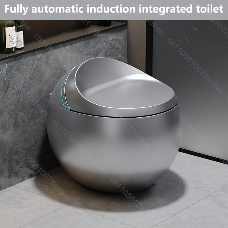 Smart Toilet Bidet with Auto Flush Heated Seat Warm Water Sprayer Deodorizer Air Dryer Remote Control Intelligent LED Display