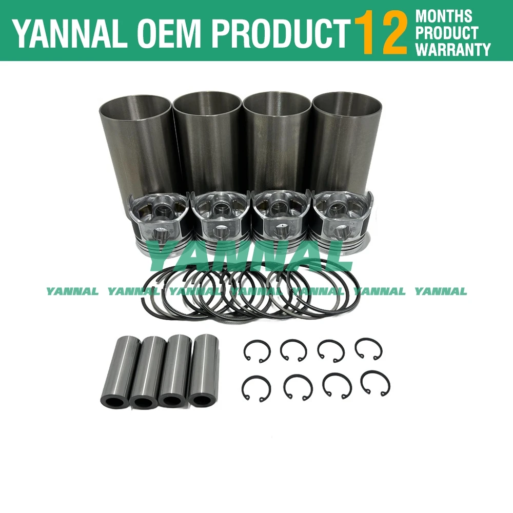 New V1505 Overhaul Rebuild Kit For Kubota Full Gasket Set Kit+ Piston + Piston Rings+ Cylinder Liner Engin Parts