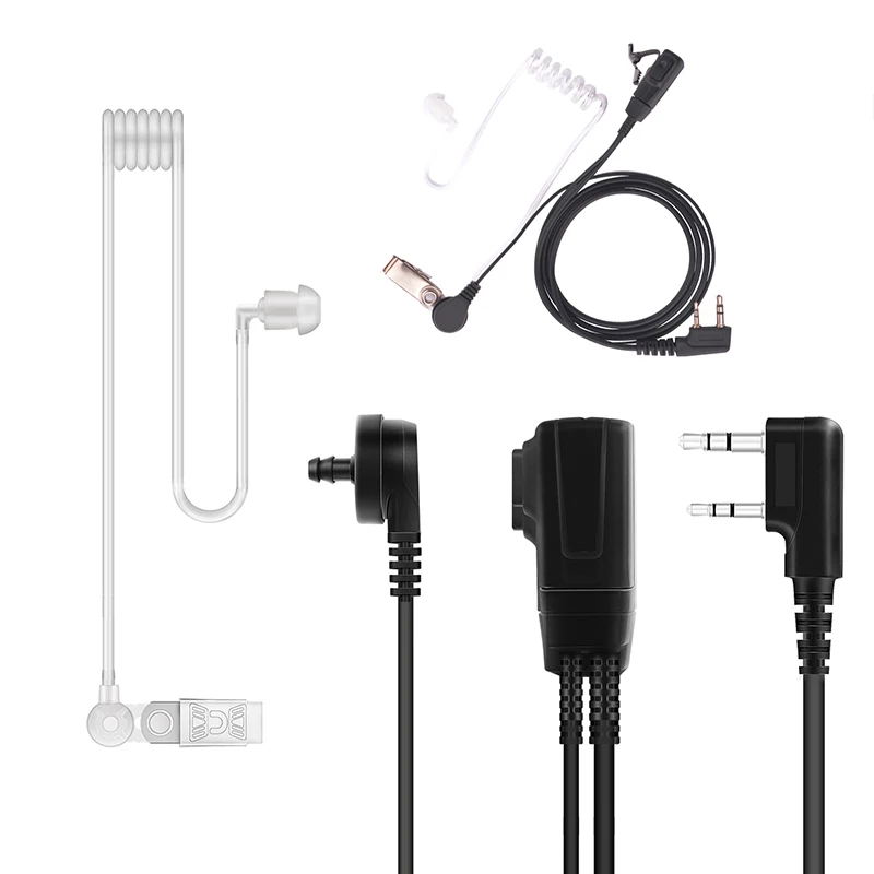 

Аксессуары для рации Air акустическая гарнитура K Plug с PTT Mic для Quansheng UV-K5 UV-5R Plus BAOFENG UV-17Pro Radio