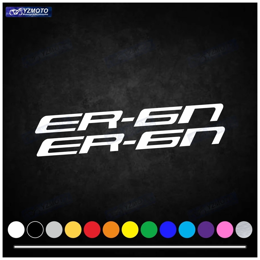 For ER-6n ER6n ER 6n Motorcycle Racing Sticker Car Decal Decoration Fuel Tank Engine Logo Fairing Windshield Helmet Stickers