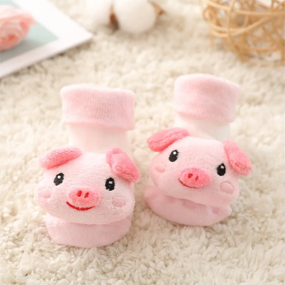 

Baby Footwear Newborn Socks More Soft Bottom Winter Warm Velvet Sock Baby learning to Walk Antiskid Cute Sock Shoes