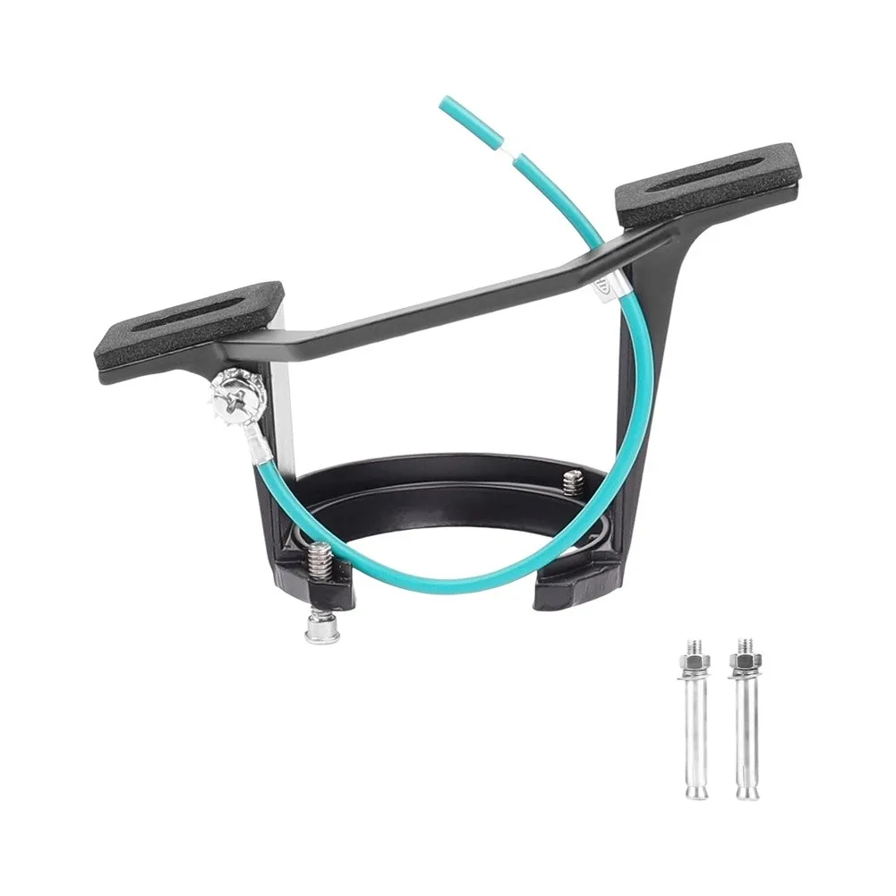 Sloped Ceiling Mounting Bracket With Hanger Ball For Vaulted Fan Adapter Up To 45 Degree Zinc Alloy Black Installation Kit