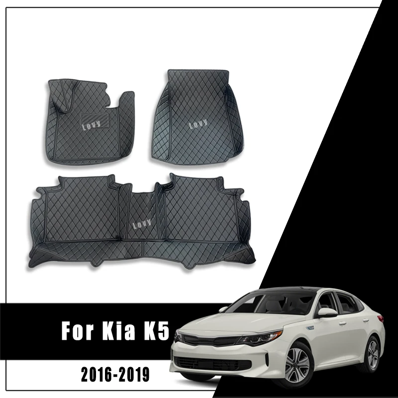 

Car Floor Mat For Kia Optima K5 JF 2019 2018 2017 2016 Interior Accessories Waterproof Protector Styling Carpets Auto Custom