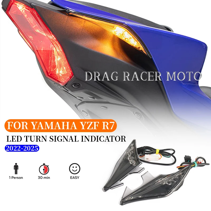 

Motorcycle Accessories For YAMAHA YZF-R7 YZFR7 YZF R7 r7 LED Turn Signals Indicator Blinker Light Waterproof 2022 2023 2024 2025