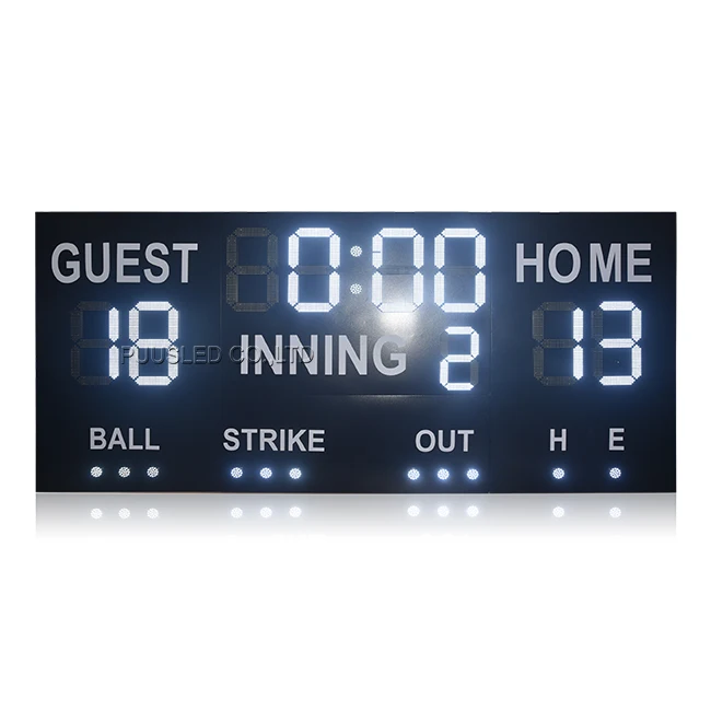 Large Size Electronic Sport Gametime Display Outdoor LED Sports Scoreboard LED Baseball Softball Scoreboards