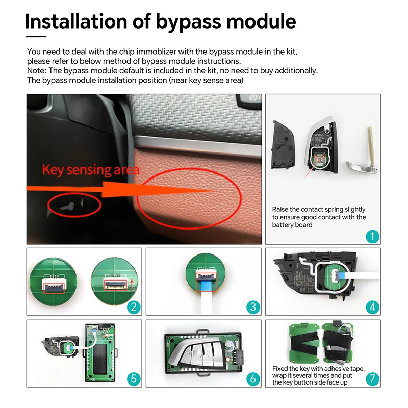 EasyGuard Plug Play Factory Key Remote Starter Fit For Selected BMW G05/G06/G07 2019 x5/x6/x7 Series Wth OEM Push Start Button