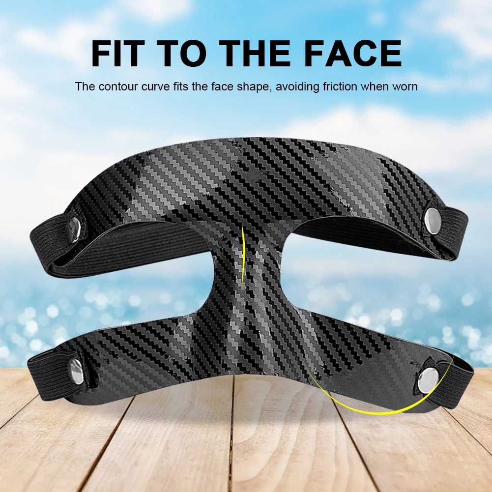 Half Face Sports Face Mask Shatterproof Basketball Nose Guard Protective Face Shield Adjustable for Softball Football Wrestling