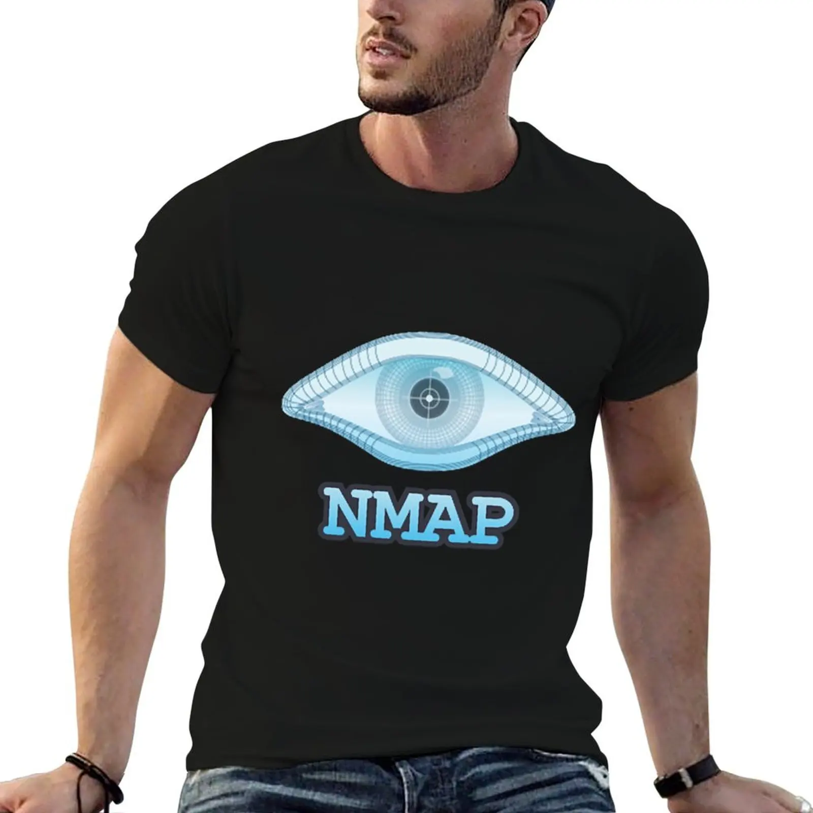 Футболка Tech - NMAP с универсальным принтом и короткими рукавами