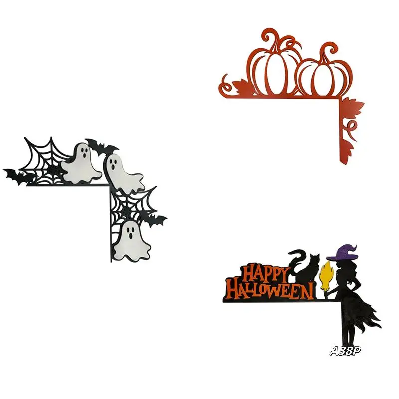 

Halloween Door Crest, Horror Door Frame Wall Art Decoration Sculpture, Door Frame Decoration Statue