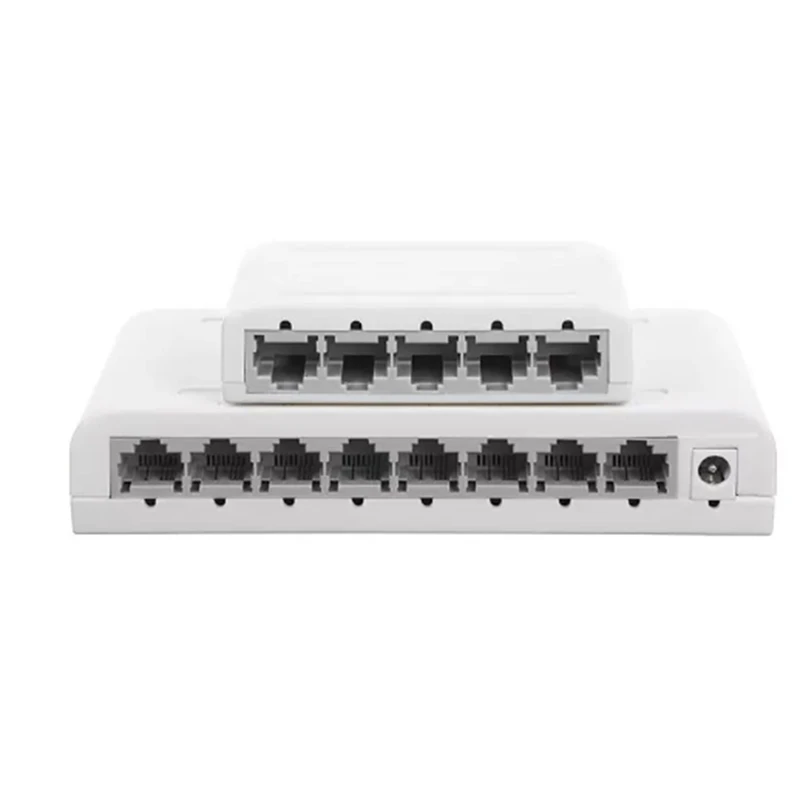 8 Port Gigabit Data Switch,Network Hub,Desktop Ethernet Splitter,Plug & Play Shielded Ports Fanless Quiet Mini Portable Durable