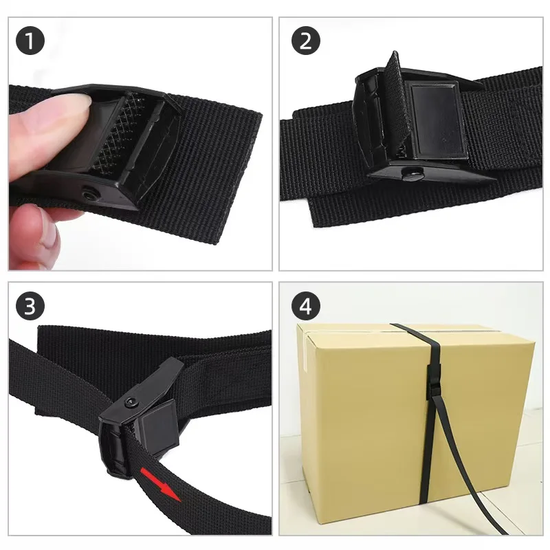 Polyester Tie Down Belts Set with Cam Buckle, Quick Release