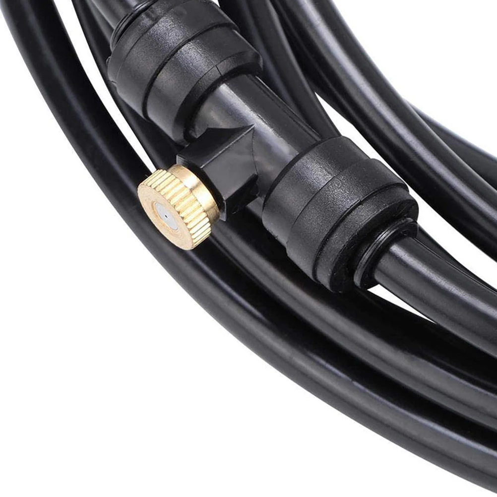 

Misting Nozzle Tees Mister Nozzles Sprinkler Head Garden Watering System Soaker Brass Hose Nozzle Outdoor Cooling Irrigation