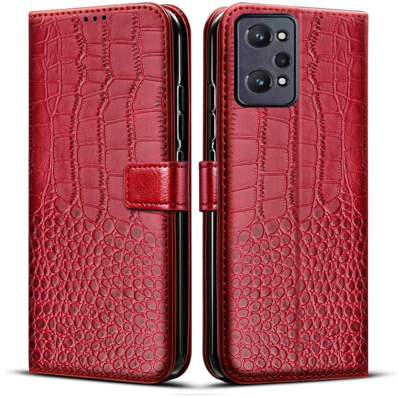 Роскошный кожаный чехол-бумажник с магнитной откидной крышкой для Realme GT Neo2 5G 6,62 дюйма RealmeGT Neo 2 RMX3370, противоударная задняя крышка